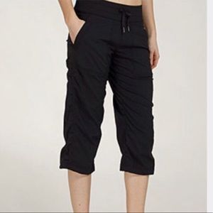 lululemon athletica Black Cropped Drawstring Pants
